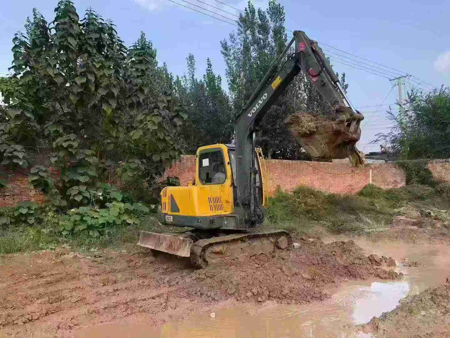 Used Volvo EW55 Excavator 2016 Model / 2