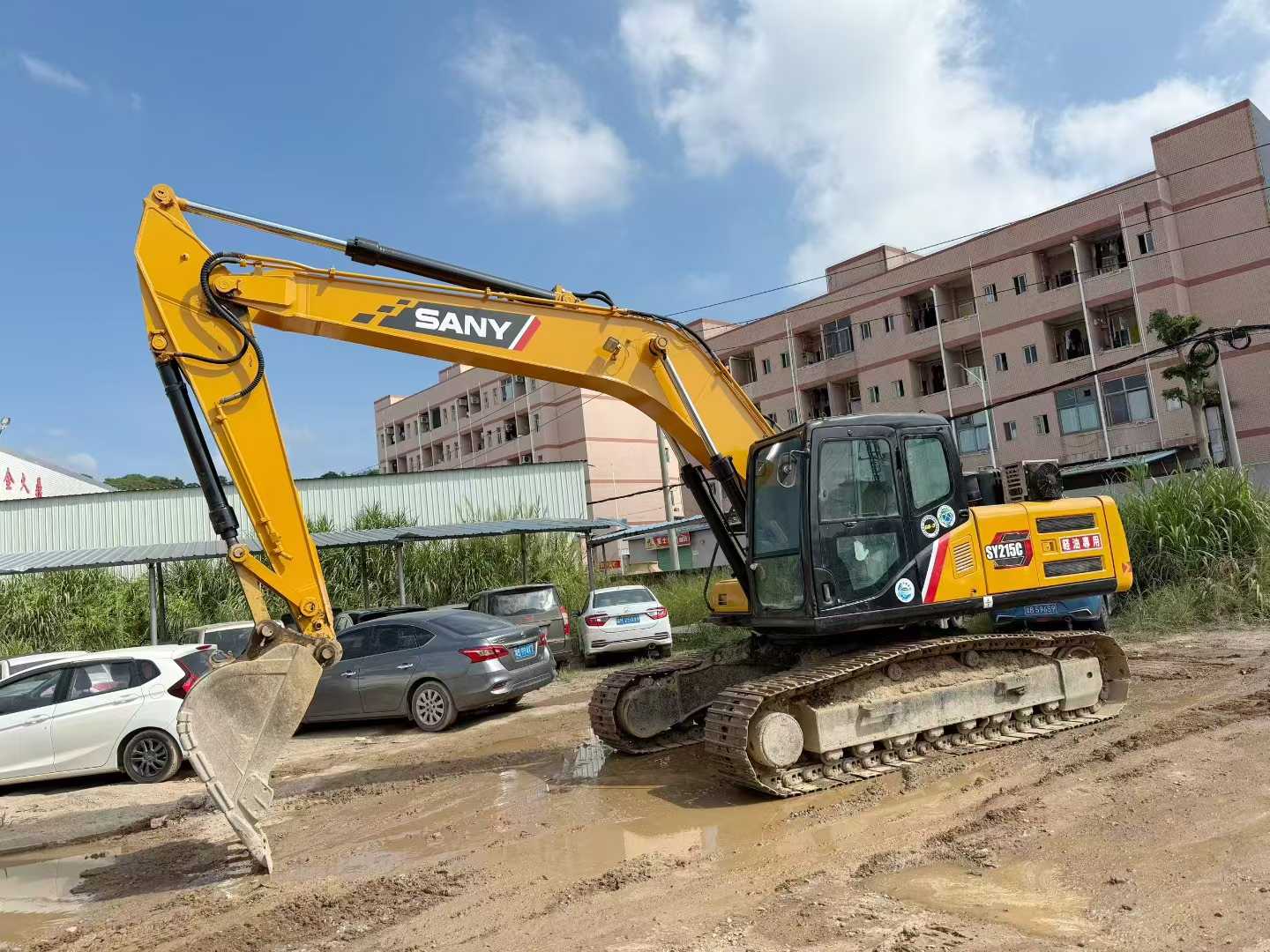 Used Sany SY215W Excavator 2016 Model
