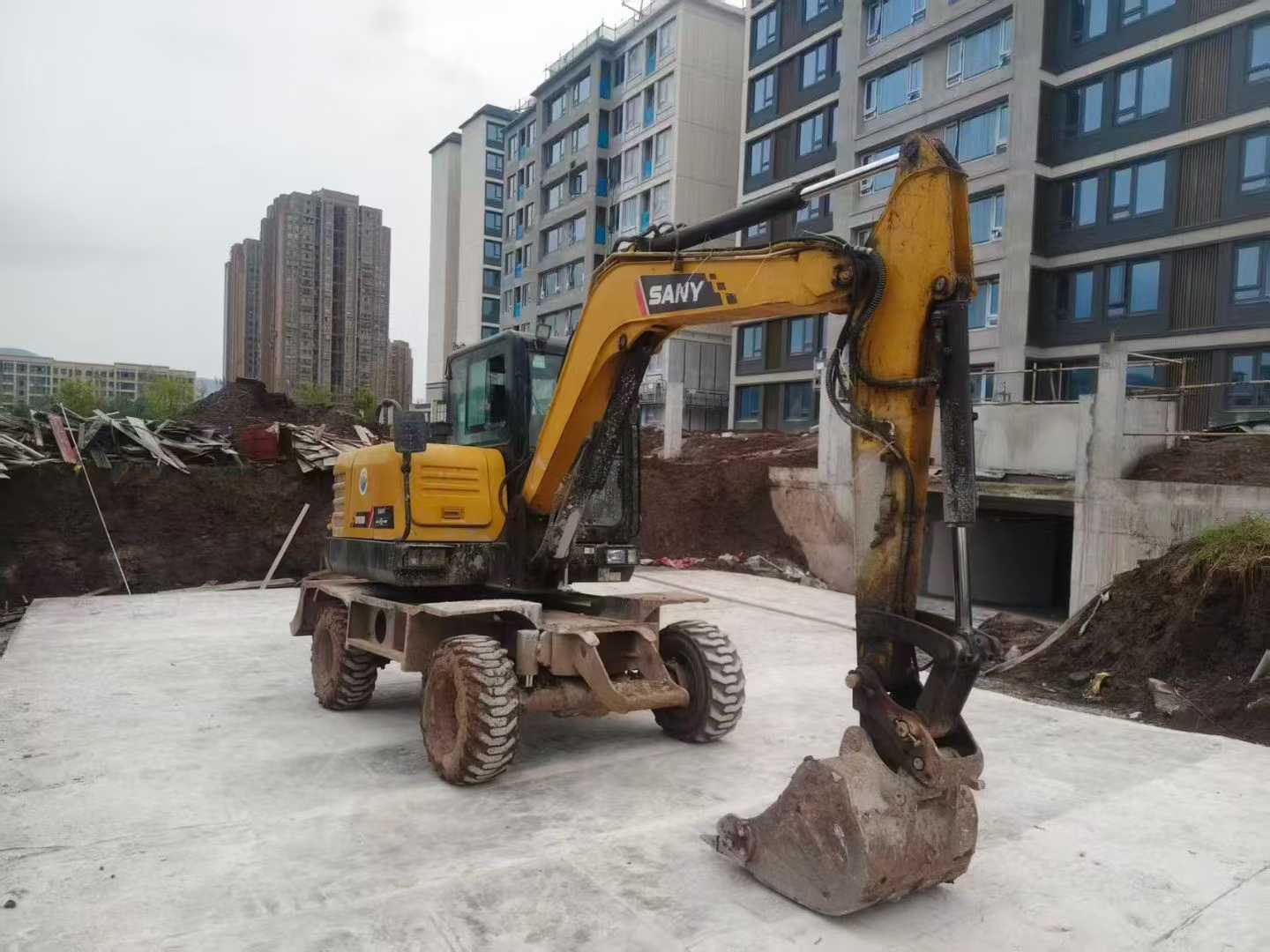 Used Sany SY65W Excavator 2021 Model