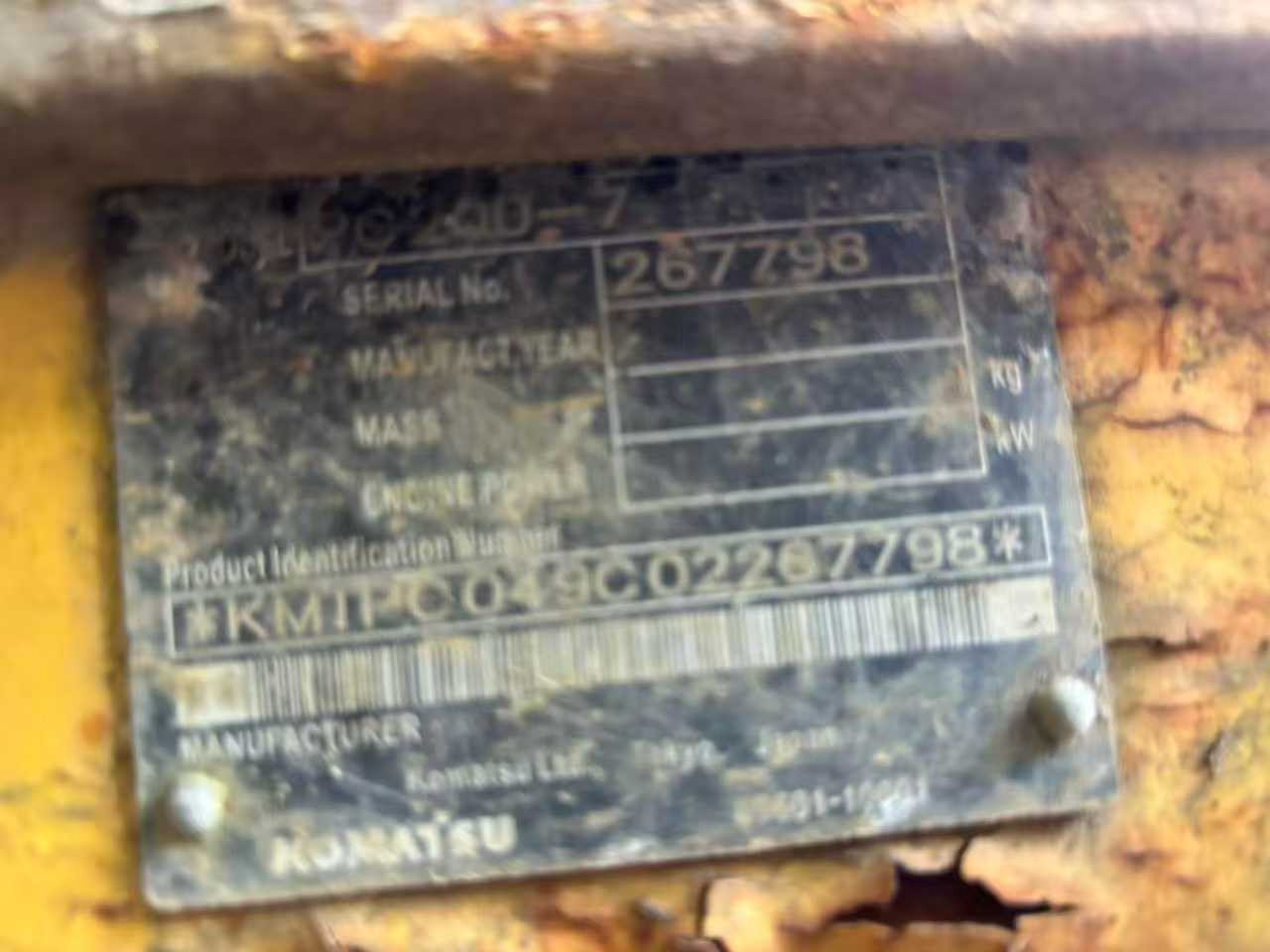 Used Komatsu PW200-7 Excavator 2016 Model / 4