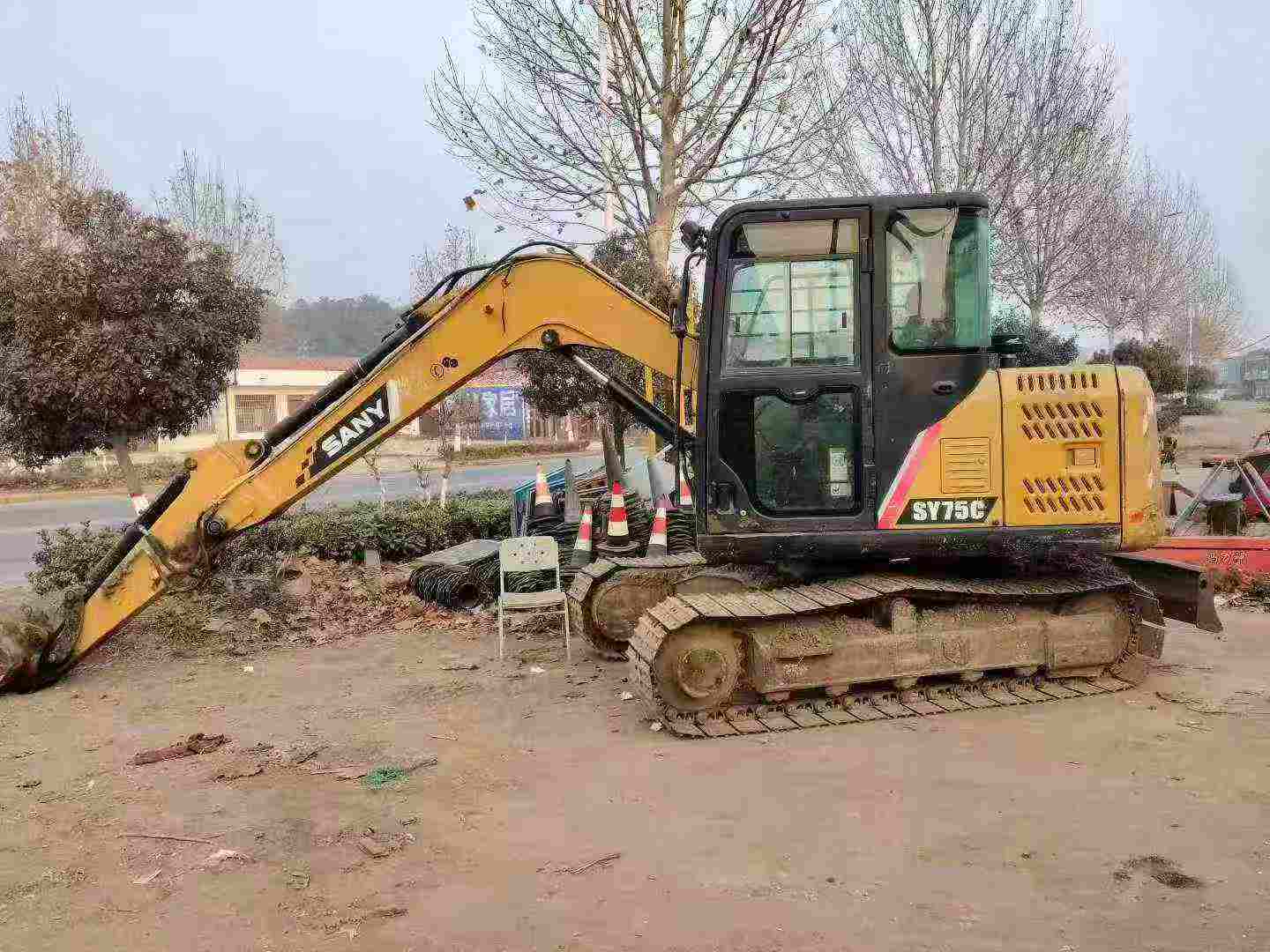 Used Sany SY75 Excavator 2018 Model / 2