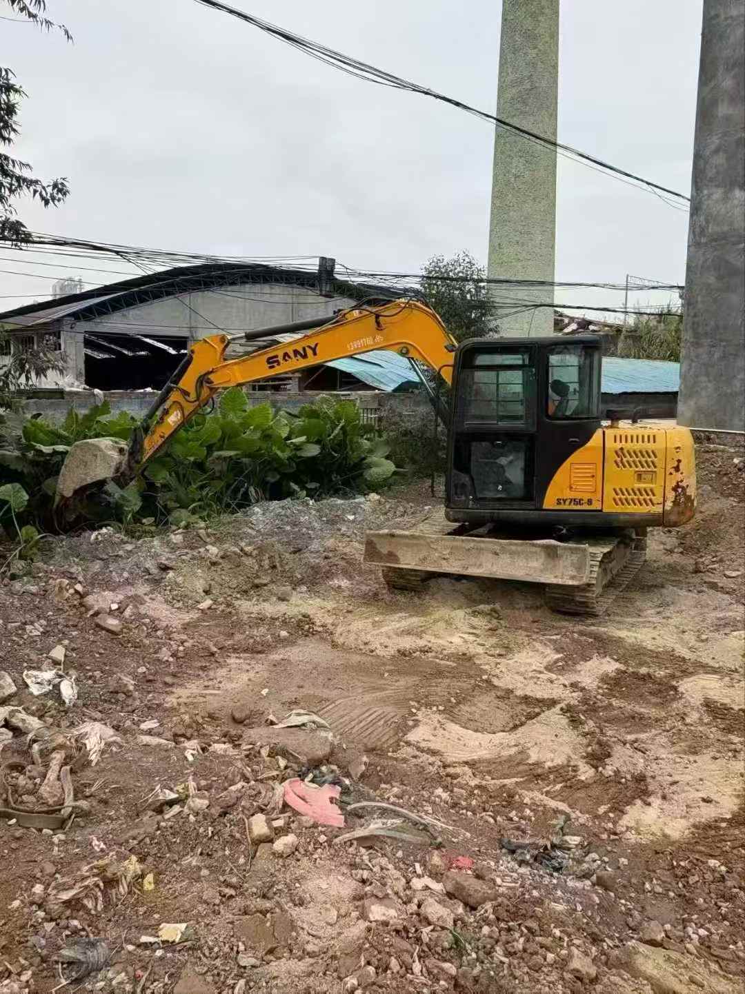 Used Sany SY75 Excavator 2016 Model