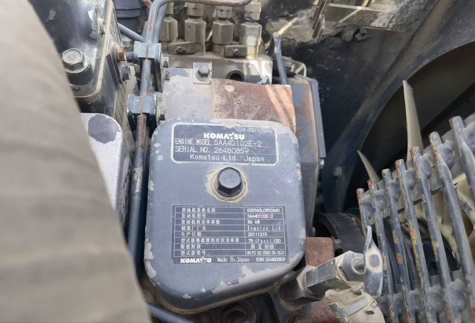 Used Komatsu PW160-7 Excavator 2012 Model / 3