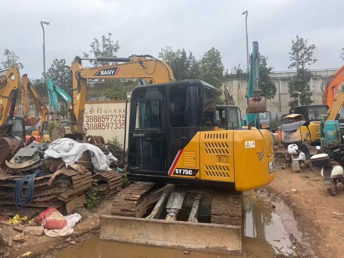Used Sany SY75 Excavator 2015 Model