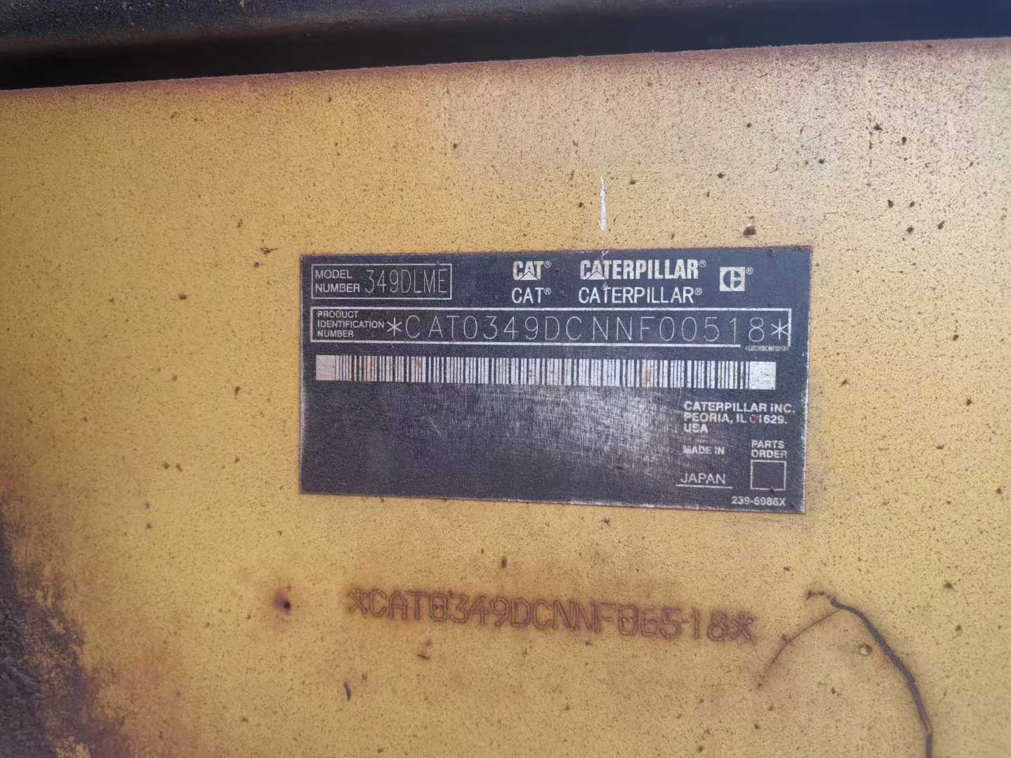 Used Caterpillar 349FL Excavator 2017 Model / 5