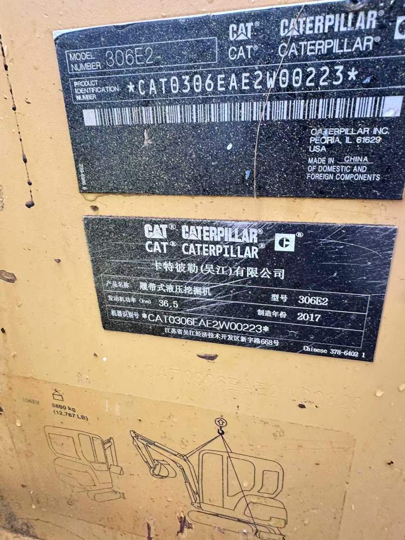 Used Caterpillar 306E Excavator 2017 Model / 6