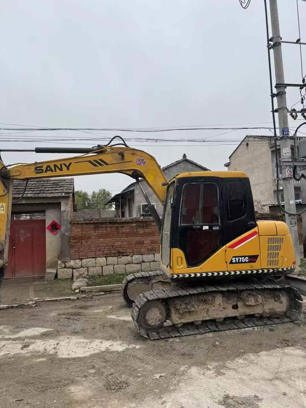 Used Sany SY75 Excavator 2016 Model / 2